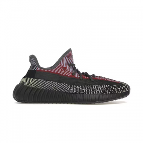 Adidas Yeezy Boost 350 V2 Yecheil Knit Sneakers Black and Multicolor