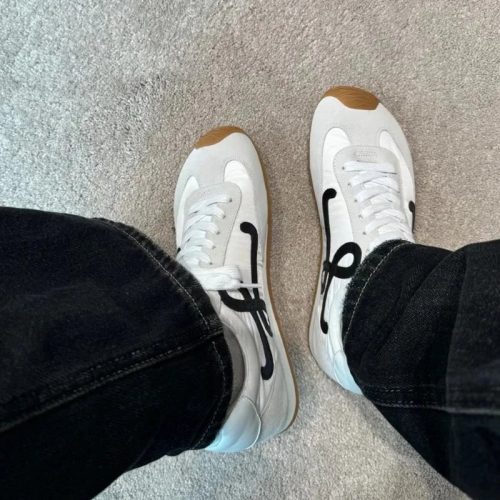 Loewe Flow Runner casual sneakers White and Black