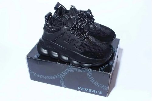 Versace Chain Reaction Chunky Sneakers Black