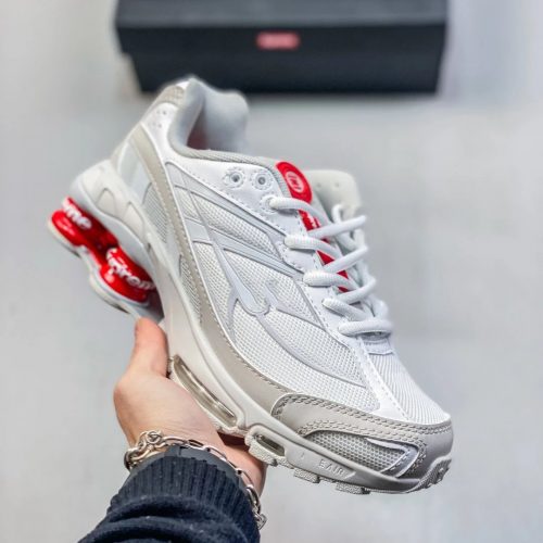 Nike Air Max TL 2.5 Supreme Chunky Sneakers White and Red