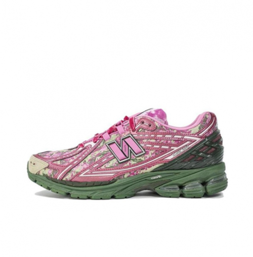 New Balance 1906R Floral Chunky Sneakers Pink and Green