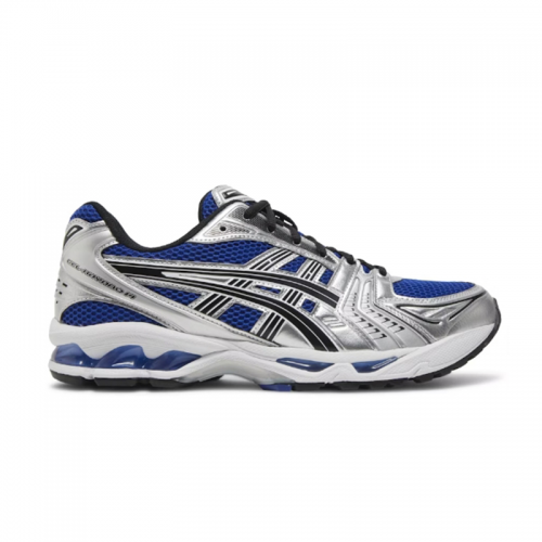 Asics Gel-Kayano 14 Chunky Running Sneakers Blue and Silver
