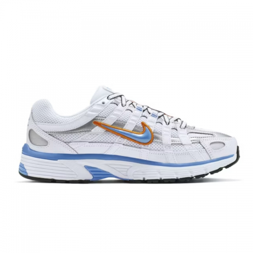 Nike P-6000 Chunky Mesh Sneakers White and Blue