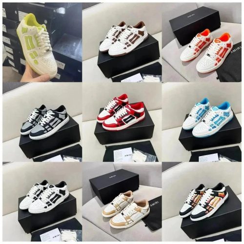 Amiri Skel Top Low Chunky Sneakers Multicolor