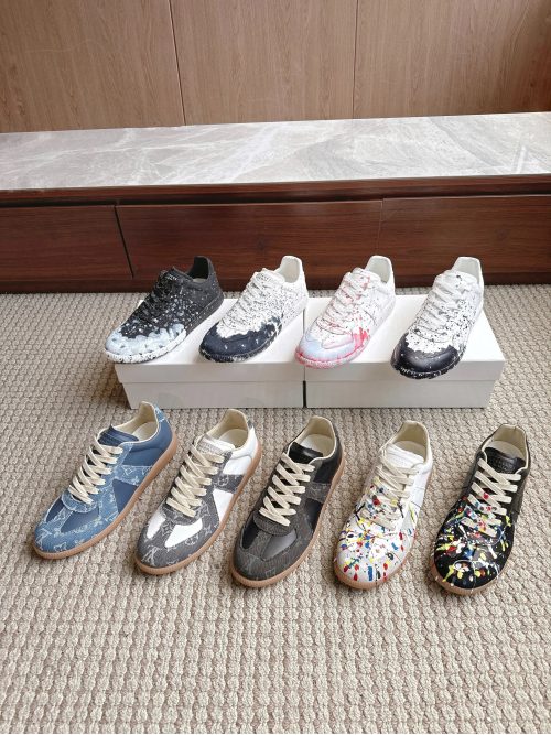 Maison Margiela MM Replica Paint Splatter Sneakers Multicolor