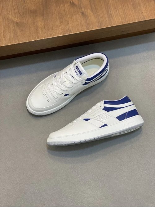 Givenchy Court Low Top Sneakers White and Blue