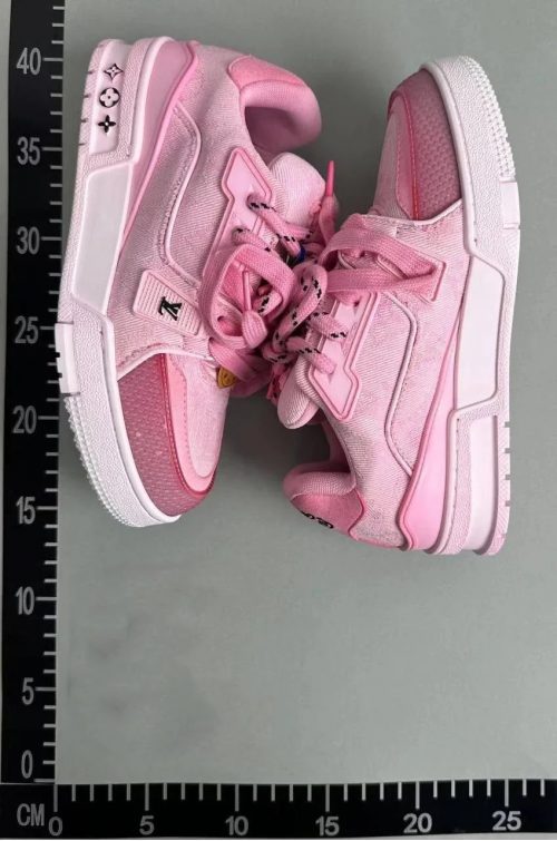 Louis Vuitton LV Trainer Sneaker Chunky Low Top Sneakers Pink
