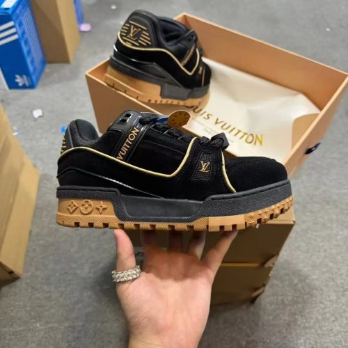 Louis Vuitton LV Trainer Maxi Chunky Sneakers Black and Brown