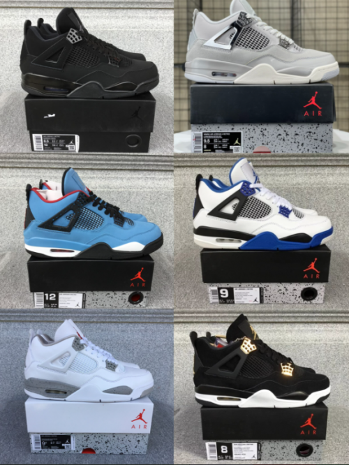 Jordan Air Jordan 4 Retro Chunky Basketball Sneakers Multicolor