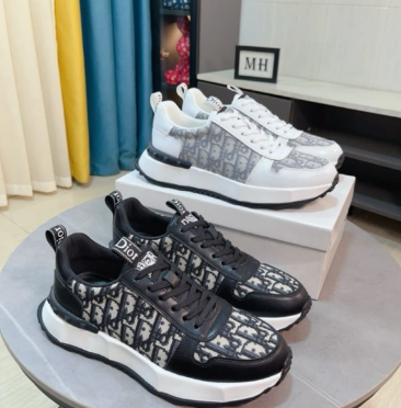 Dior D-Player Chunky Sneakers Black and White