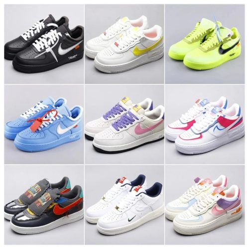 Nike Air Force 1 Iconic Basketball Sneakers Multicolor