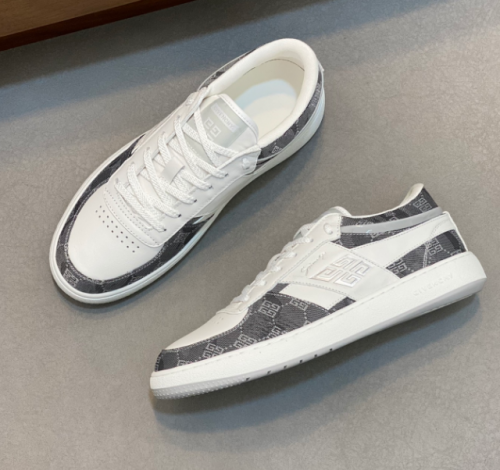 Givenchy City Court Low Top Sneakers White and Gray