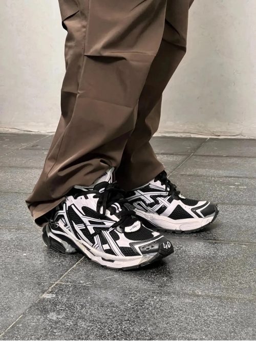 Balenciaga Runner Chunky Sneakers Black and White