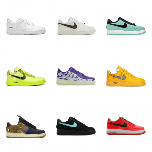 Nike Air Force 1 Iconic Streetwear Sneakers Multicolor