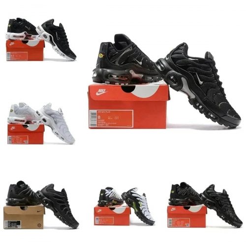 Nike Air Max Plus Chunky Sneakers Black and White