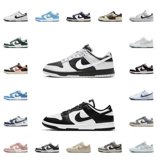 Nike Dunk Low Retro casual sneakers Black and White