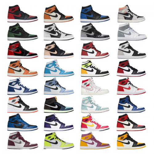 Jordan Air Jordan 1 High Iconic Basketball Sneakers Multicolor
