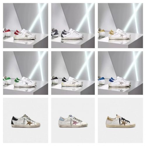 Golden Goose GGDB Super-Star Distressed Sneakers Multicolor