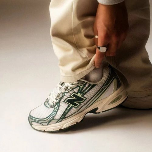 New Balance 1906R Chunky Sneakers White and Green