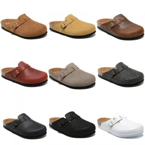 Birkenstock Boston Suede Clogs Casual Shoes Multicolor
