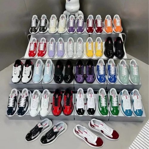 Prada America's Cup Low Top Sneakers Multicolor