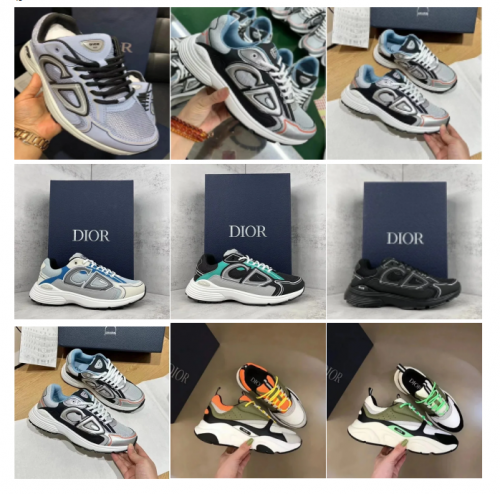 Dior B30 Chunky Sneakers Multicolor