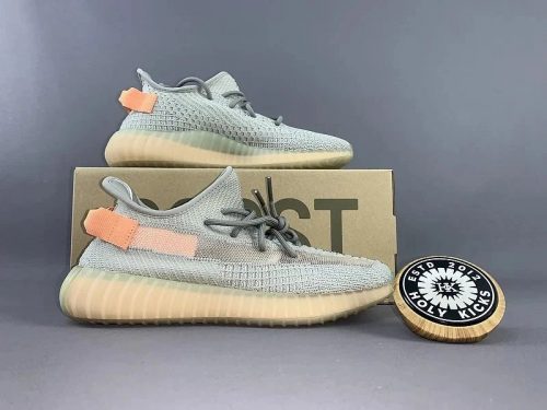 Adidas Yeezy Boost 350 V2 Trfrm Chunky Sneakers Gray and Orange