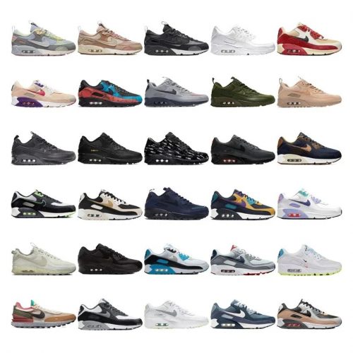 Nike Air Max 90 Iconic Running Sneakers Multicolor