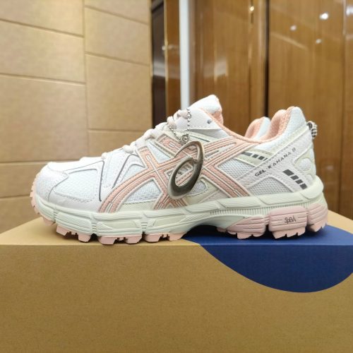 Asics Gel-Kahana 8 Chunky Sneakers White and Pink