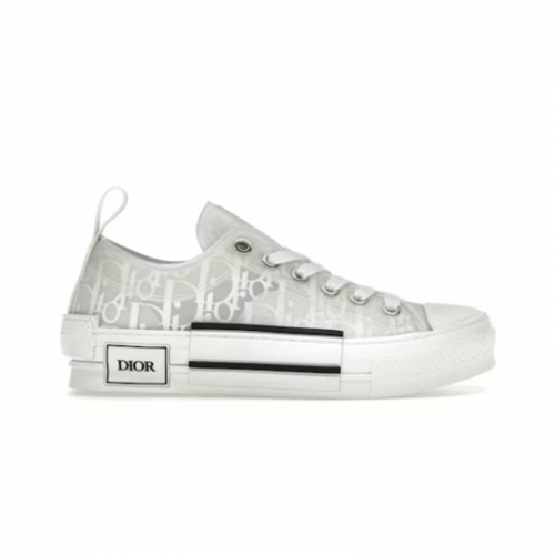 Dior B23 Low-Top Canvas Sneakers White