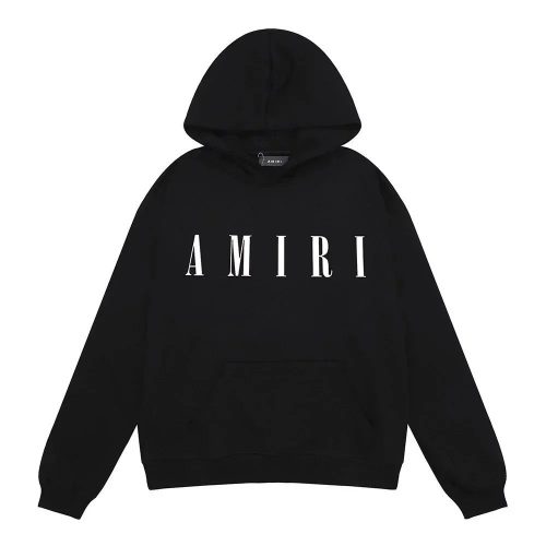 Amiri Core Logo Graphic Streetwear Hoodie Black