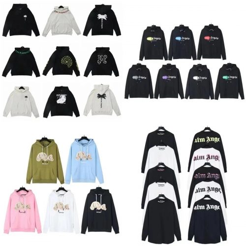 Palm Angels Graphic Print Streetwear Hoodie and Long Sleeve Shirt Collection Multicolor