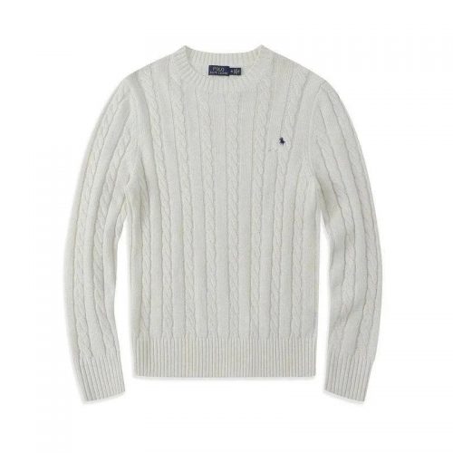 Polo Ralph Lauren PRL Cable-Knit Classic Sweater White