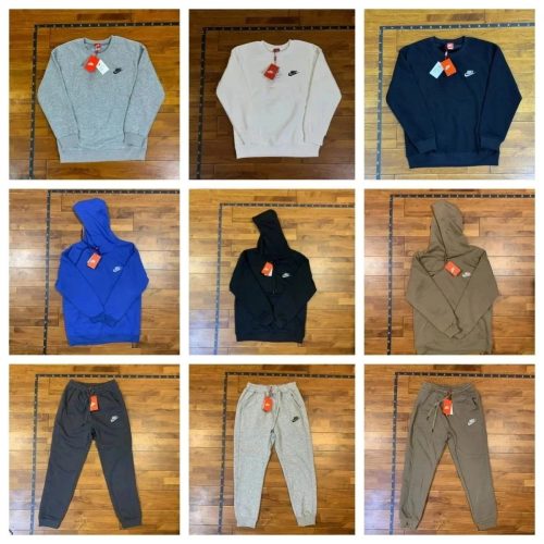 Nike Club Fleece Casual Sweatshirt and Joggers Set Multicolor