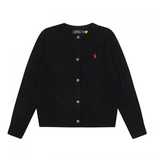 Polo Ralph Lauren PRL Cable-Knit Classic Cardigan Black