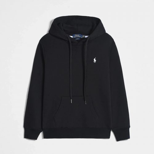 Polo Ralph Lauren PRL Custom Fit Cotton Hoodie Black
