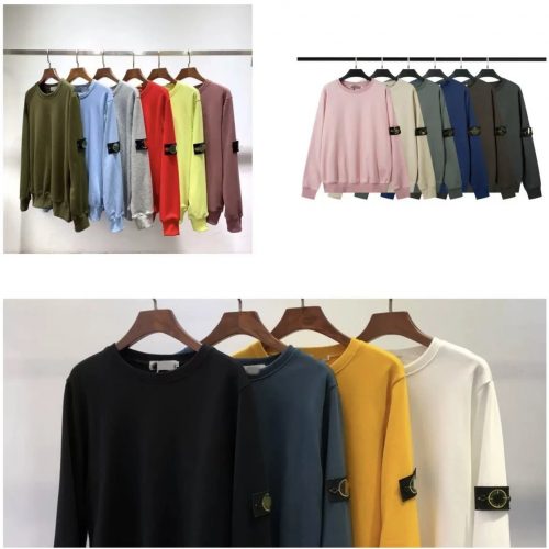 Stone Island Compass Patch Crewneck Sweatshirt Multicolor