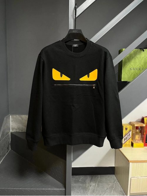 Fendi Monster Eyes Iconic Sweatshirt Black
