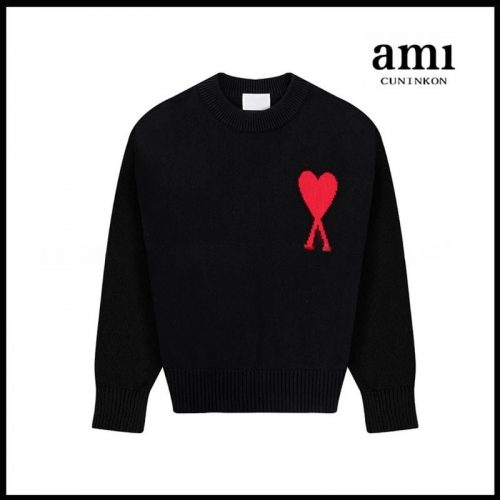 Ami Paris Ami Ami de Coeur Knit Sweater Black