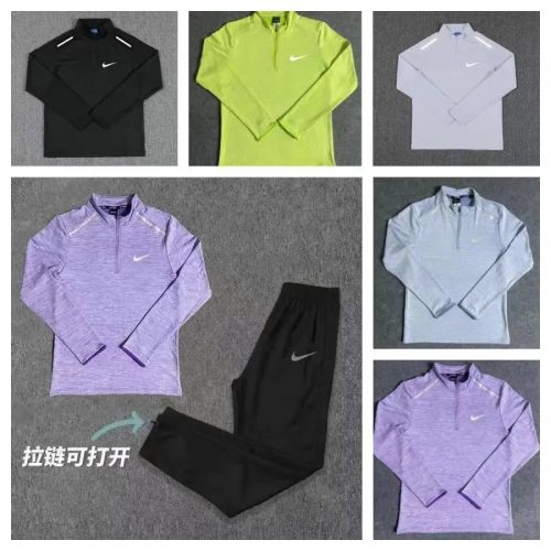 Nike Dri-FIT Half-Zip Athletic Long Sleeve Shirt Multicolor