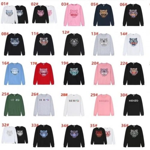 Kenzo Tiger Graphic Cotton Sweatshirt Multicolor