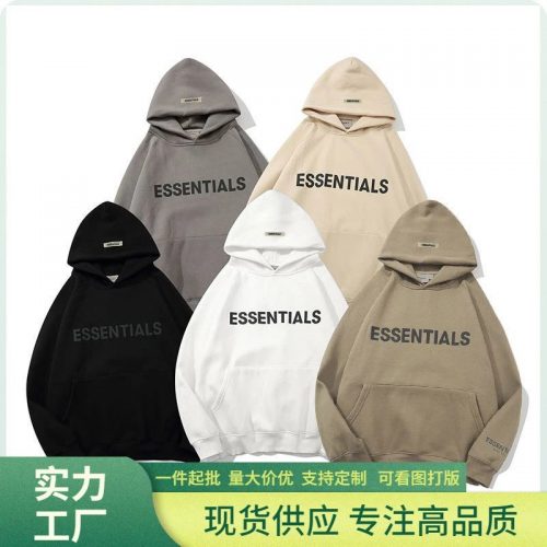 Fear of God Essentials Graphic Oversized Pullover Hoodie Multicolor