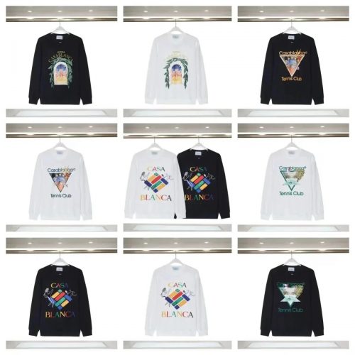 Casablanca Graphic Print Cotton Sweatshirt Multicolor