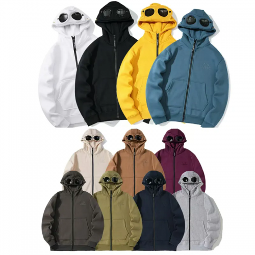 C.P. Company CP Goggle Zip-Up Hoodie Streetwear Sweatshirt Multicolor