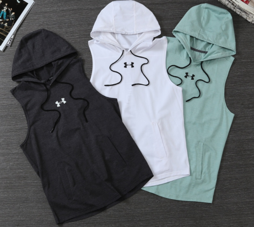 Under Armour UA Sleeveless Hoodie Athletic Tank Top Multicolor