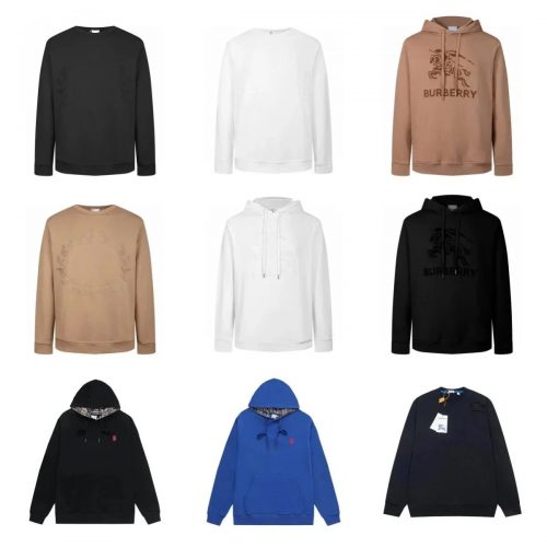 Burberry Equestrian Knight Design Graphic Streetwear Hoodie and Sweatshirt Collection Multicolo