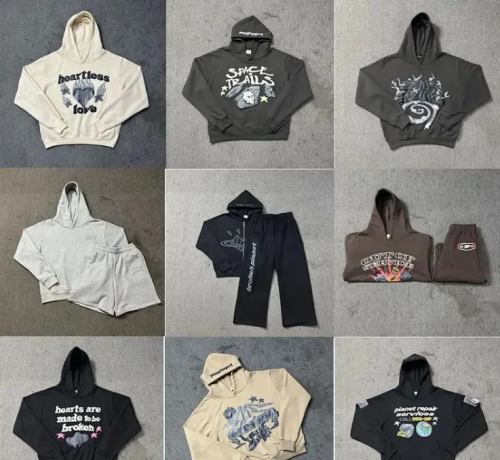 Broken Planet Graphic Print Streetwear Hoodie and Set Multicolor