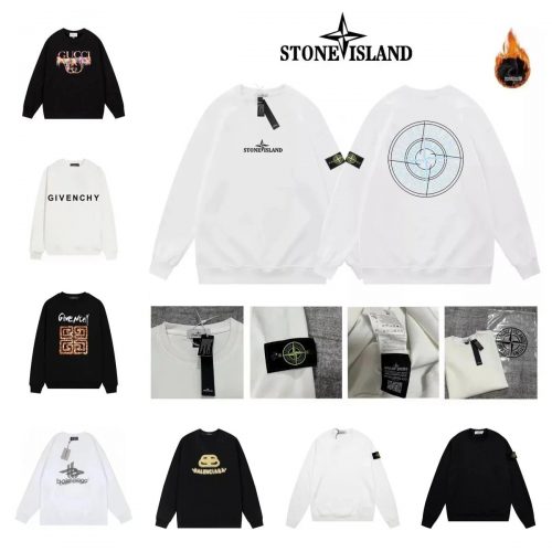 Stone Island Compass Graphic Crewneck Sweatshirt White