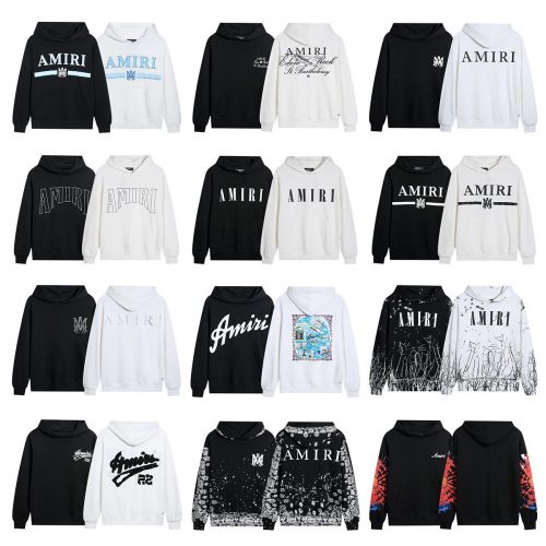 Amiri Graphic Print Streetwear Hoodie Multicolor