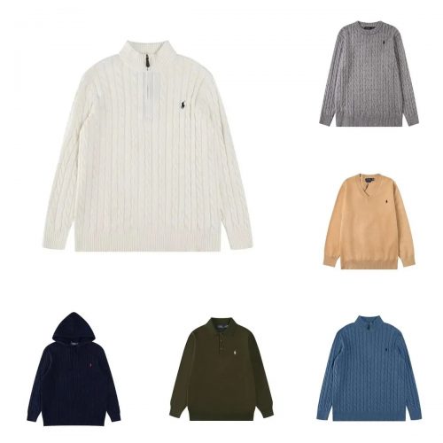 Ralph Lauren Polo Cable Knit Classic Sweater Collection Multicolor